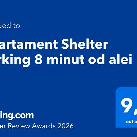 Apartament Shelter, 8 Minut Od Alei, Parking